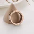 Roman Numeral Stainless Steel Rings R2338