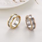 Roman Numeral Stainless Steel Rings R2338
