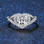 Heart Moissanite Alloy Rings R2465