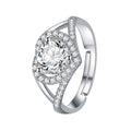 Heart Moissanite Alloy Rings R2465