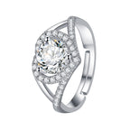 Heart Moissanite Alloy Rings R2465