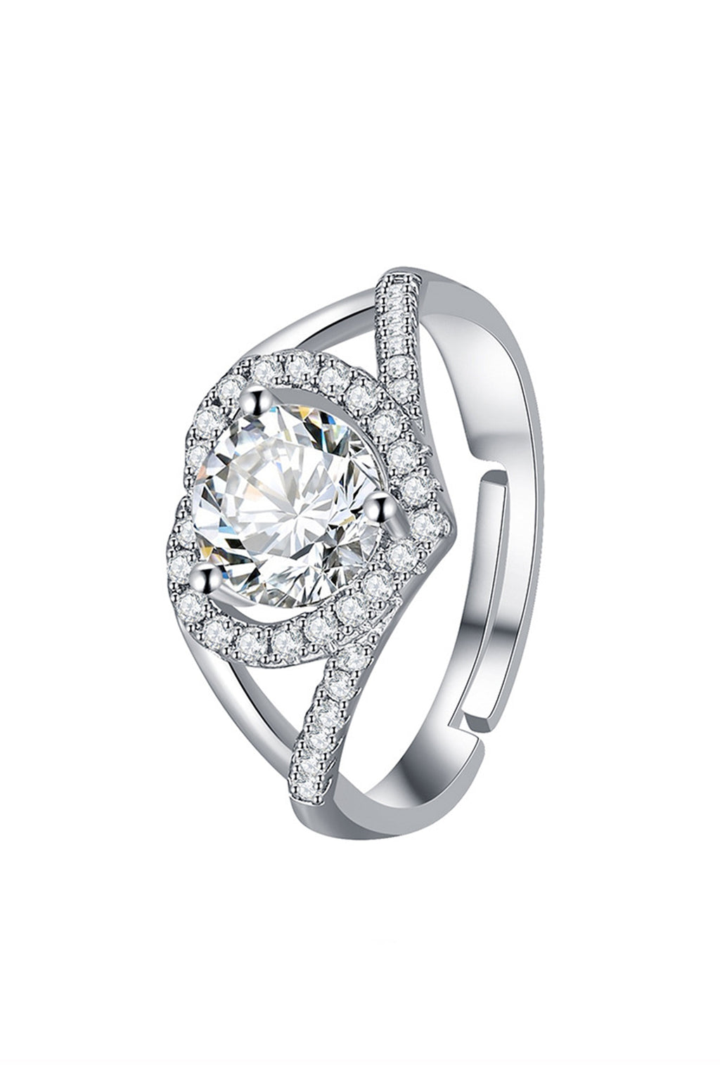 Heart Moissanite Alloy Rings R2465