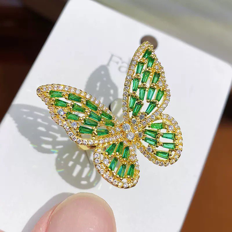 Butterfly Cubic Zirconia Rings R2496