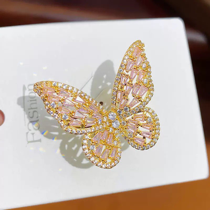 Butterfly Cubic Zirconia Rings R2496