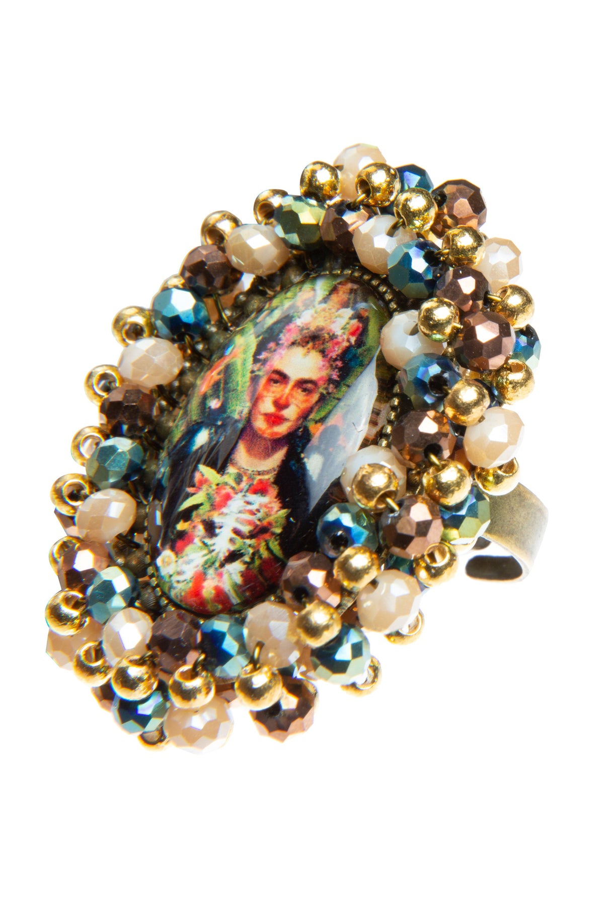 Random Frida Seed Bead Braided Rings R2508