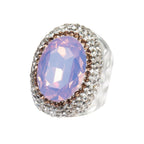 Round Crystal Pavé Cocktail Ring R2531