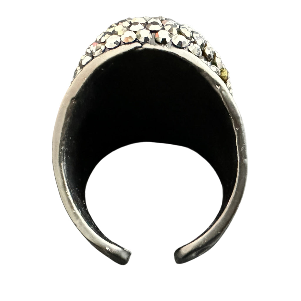 Glass Pavé Cocktail Ring R2532 - view 6