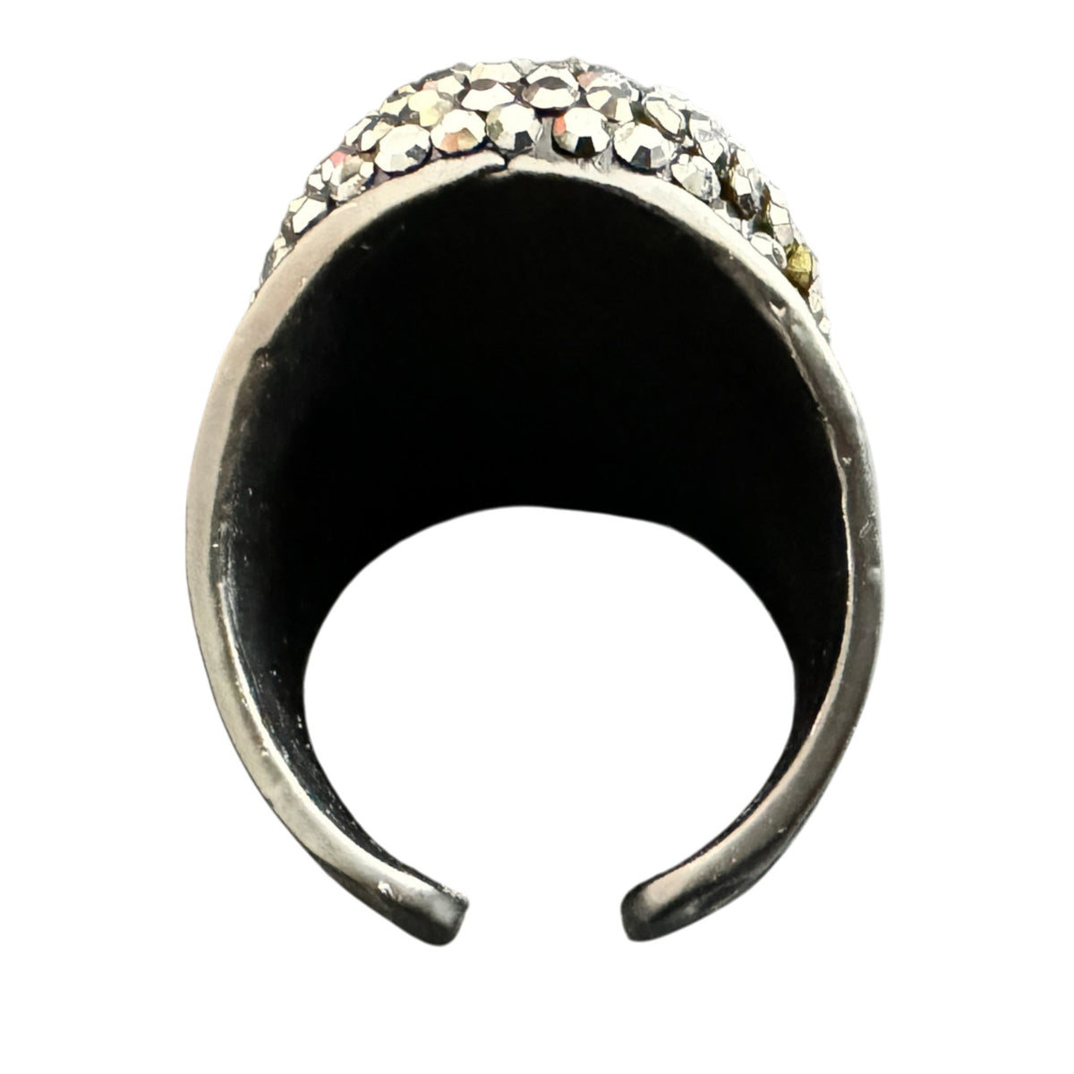 Glass Pavé Cocktail Ring R2532 - view 6