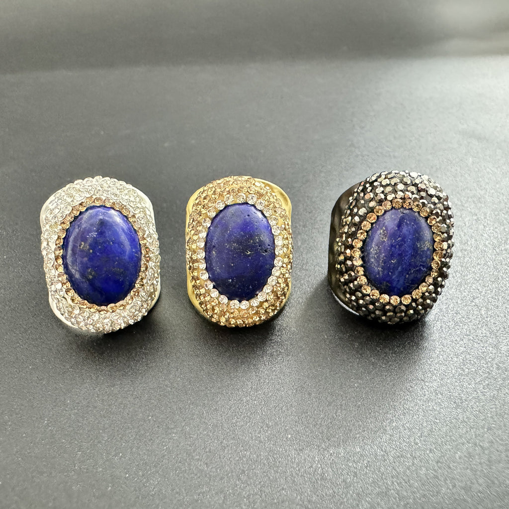 Lapis Pavé Cocktail Ring R2625 - view 5