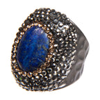 Lapis Pavé Cocktail Ring R2625 - view 3