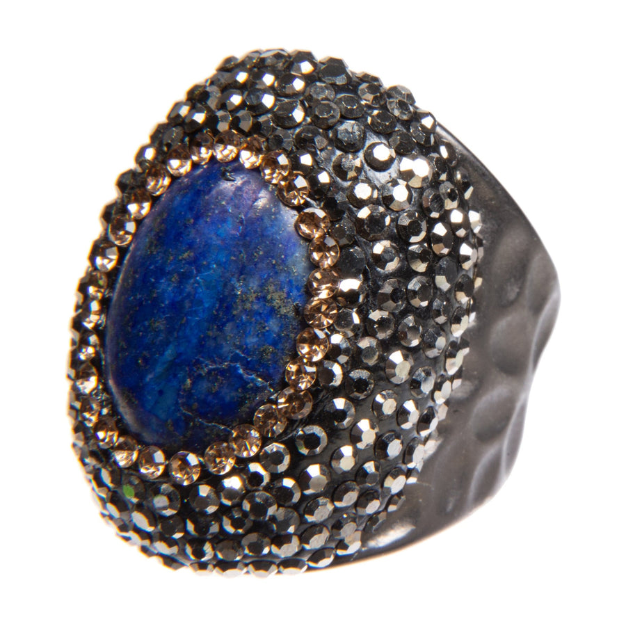 Lapis Pavé Cocktail Ring R2625