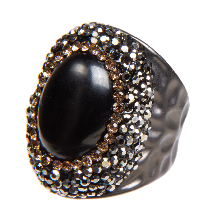 Onyx Pavé Cocktail Ring R2626