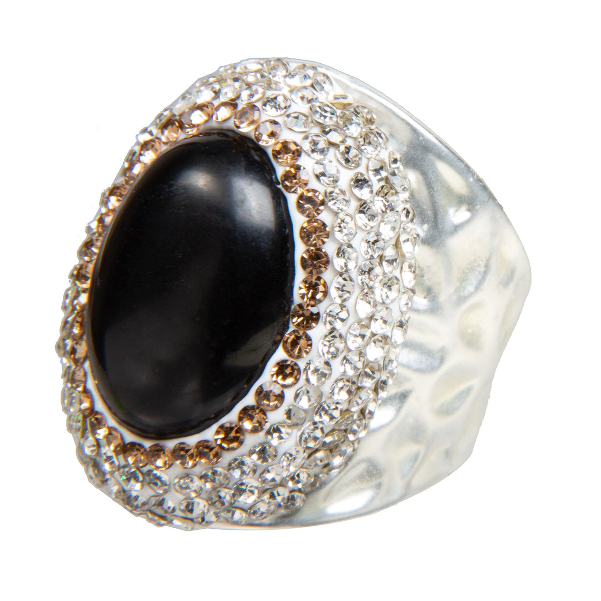 Onyx Pavé Cocktail Ring R2626 - view 4