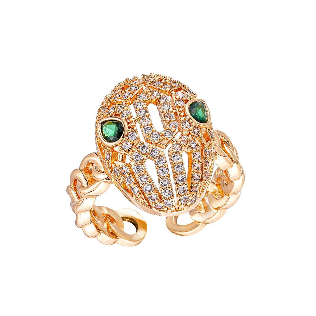 Snake Cut Teardrop Ring R2630