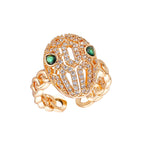 Snake Cut Teardrop Ring R2630