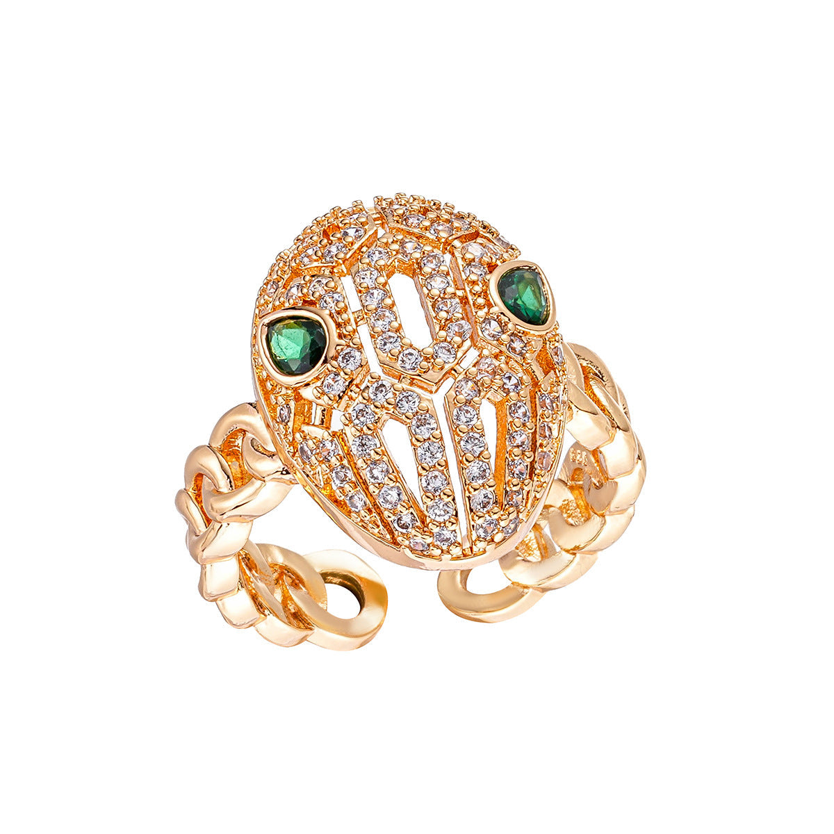 Snake Cut Teardrop Ring R2630