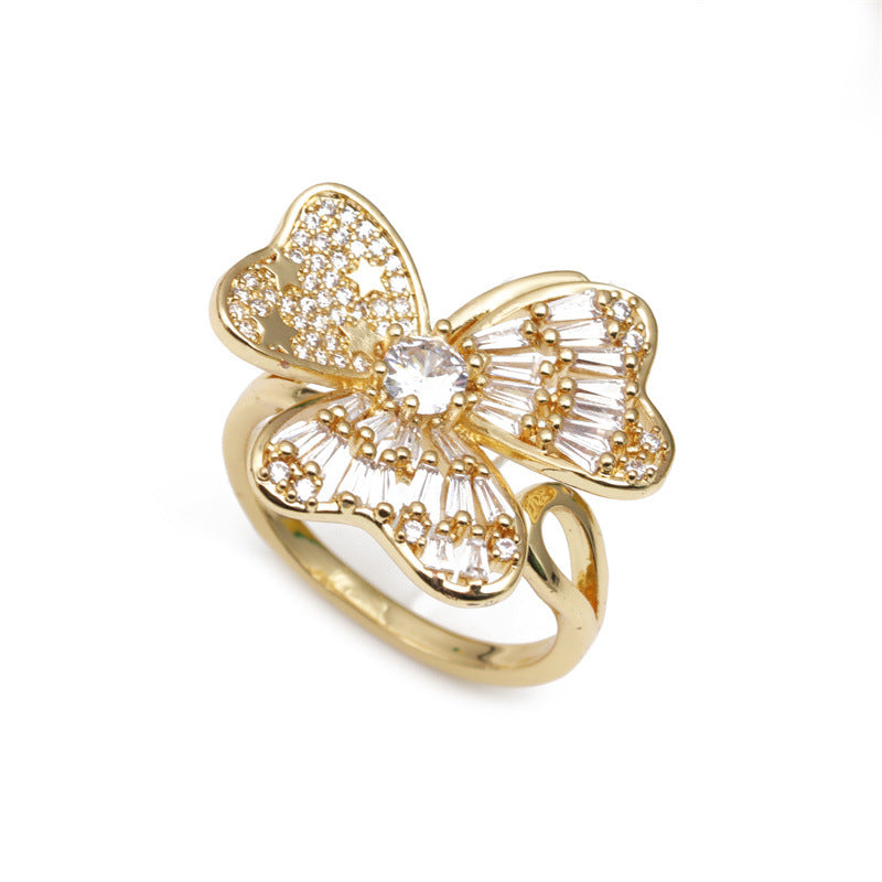 Butterfly Rhinestone Ring R2654