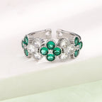 Clover Rhinestone Ring R2662