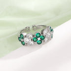Clover Rhinestone Ring R2662