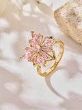 Precious Flower Alloy Cubic Zirconia Ring R2674 - view 2