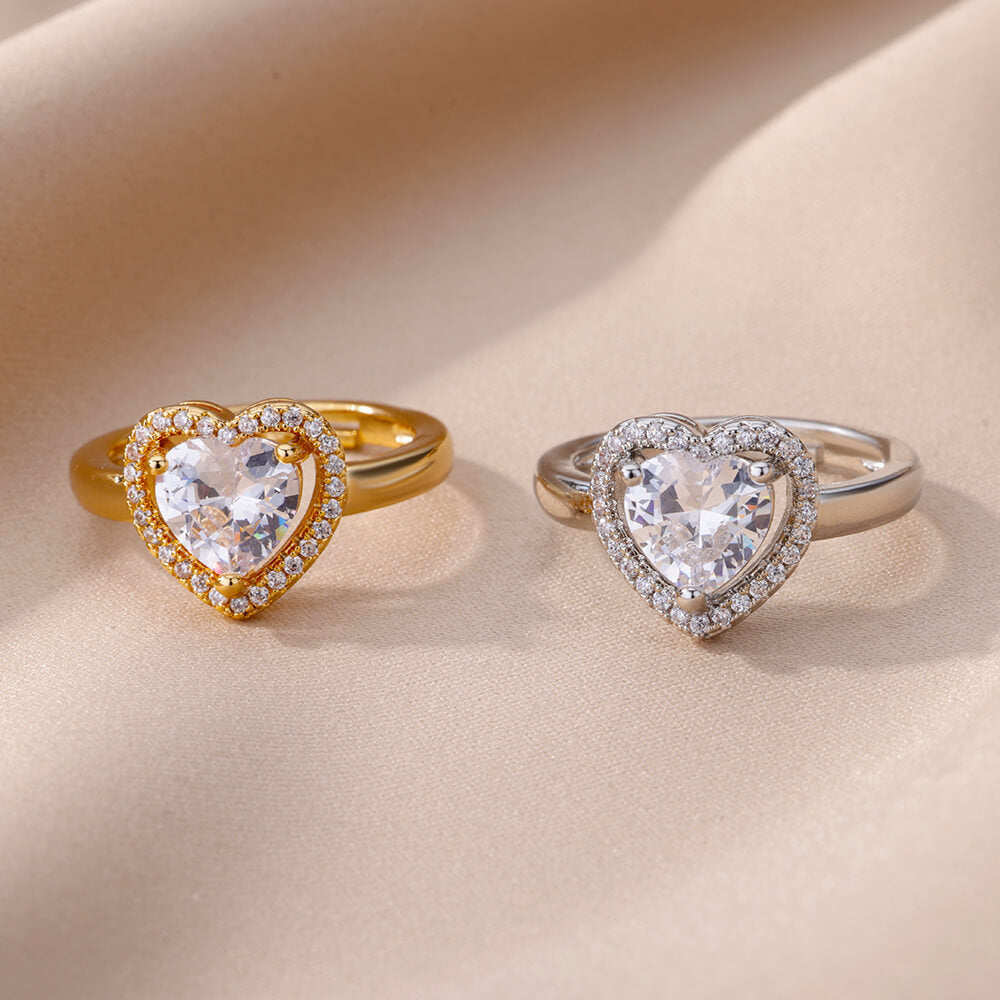 Love Alloy Cubic Zirconia Ring R2701