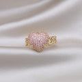 Love Alloy Cubic Zirconia Ring R2706