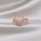 Love Alloy Cubic Zirconia Ring R2706
