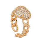 Love Alloy Cubic Zirconia Ring R2706