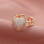 Love Alloy Cubic Zirconia Ring R2706