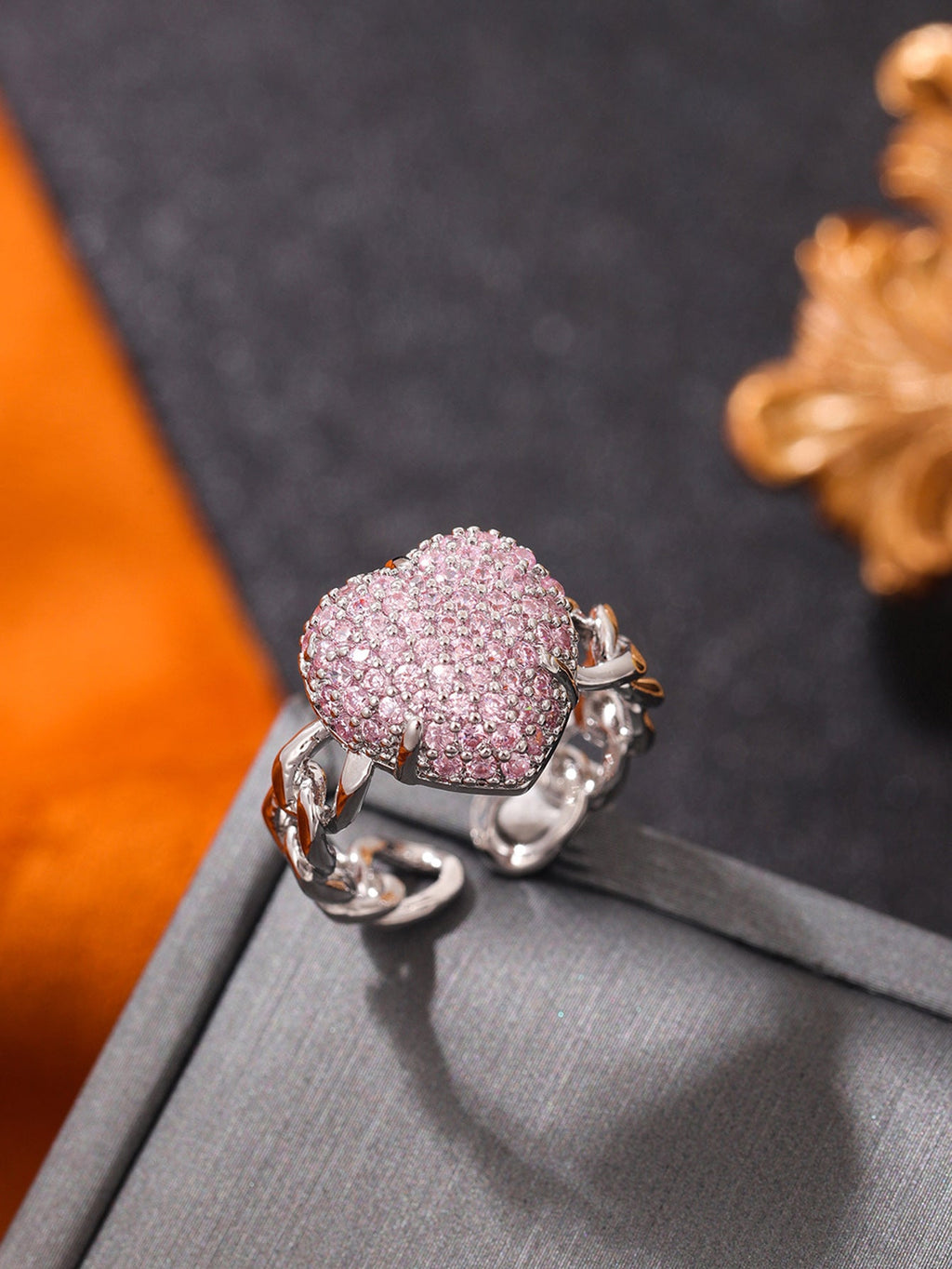 Love Alloy Cubic Zirconia Ring R2706