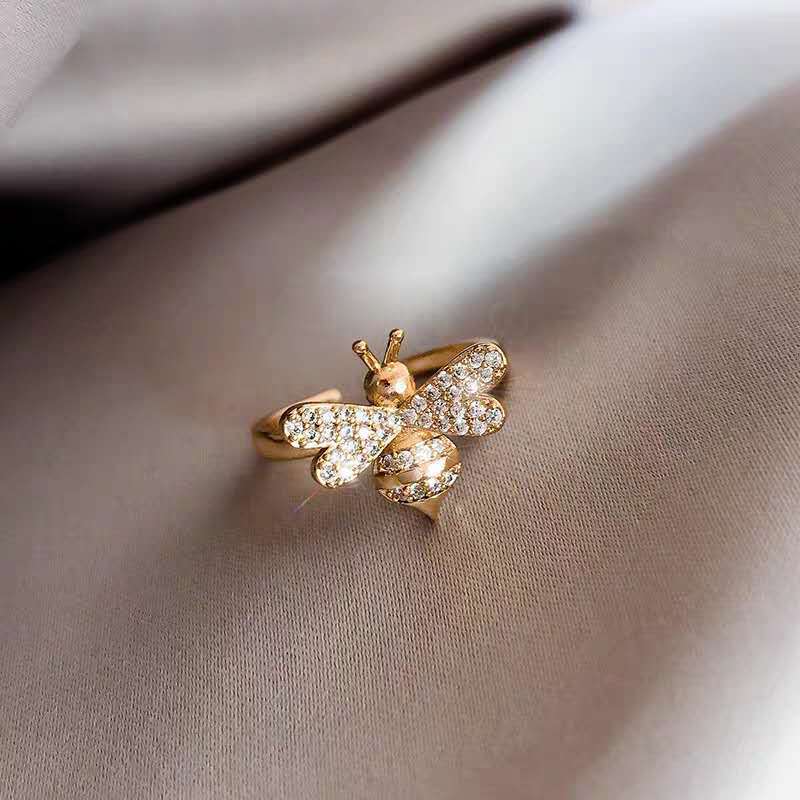 Bee Alloy Cubic Zirconia Ring R2708