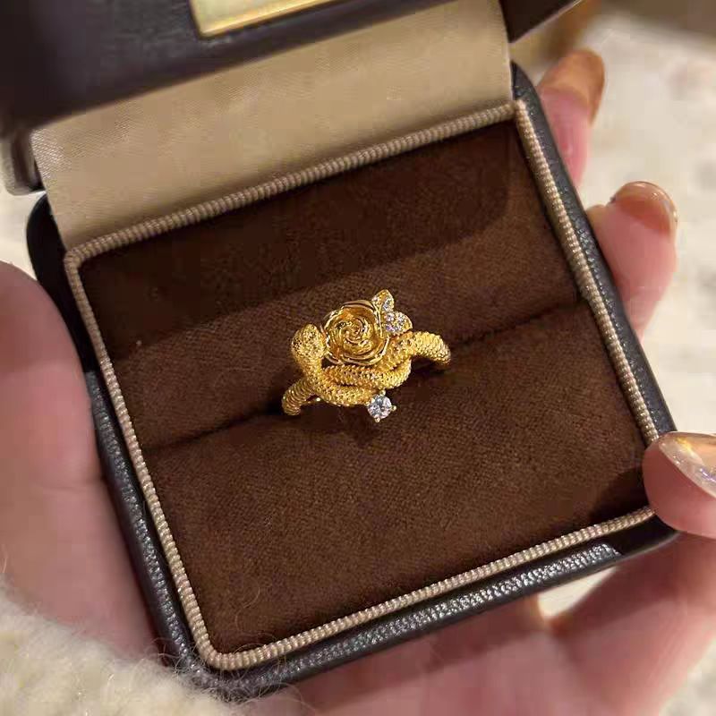 Rose Rhinestone Ring R2710
