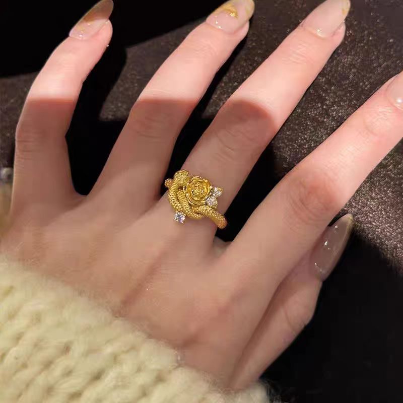 Rose Rhinestone Ring R2710