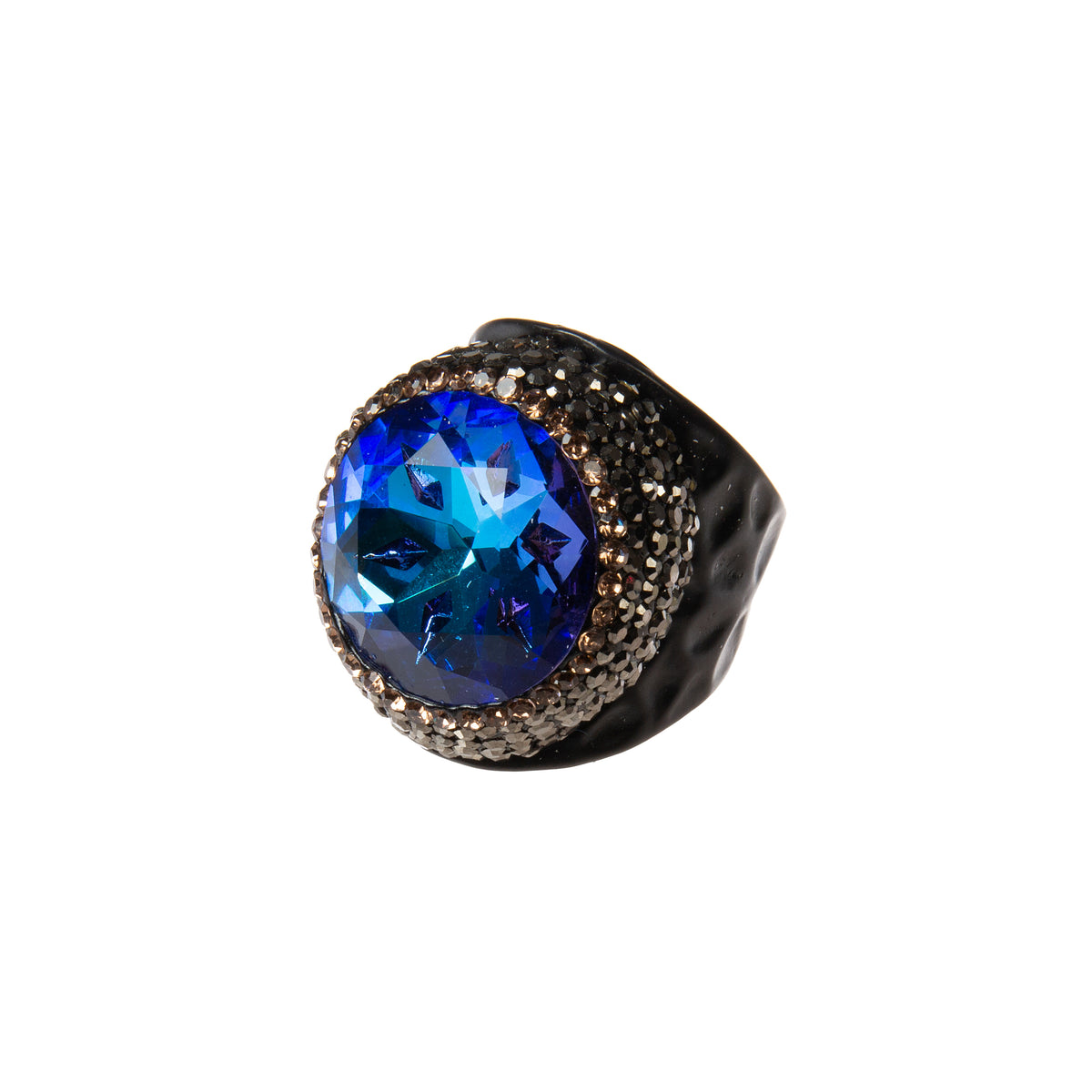 Glass Pavé Cocktail Ring R2723