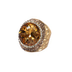 Glass Pavé Cocktail Ring R2723