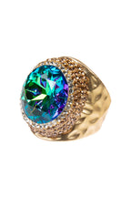 Glass Pavé Cocktail Ring R2723