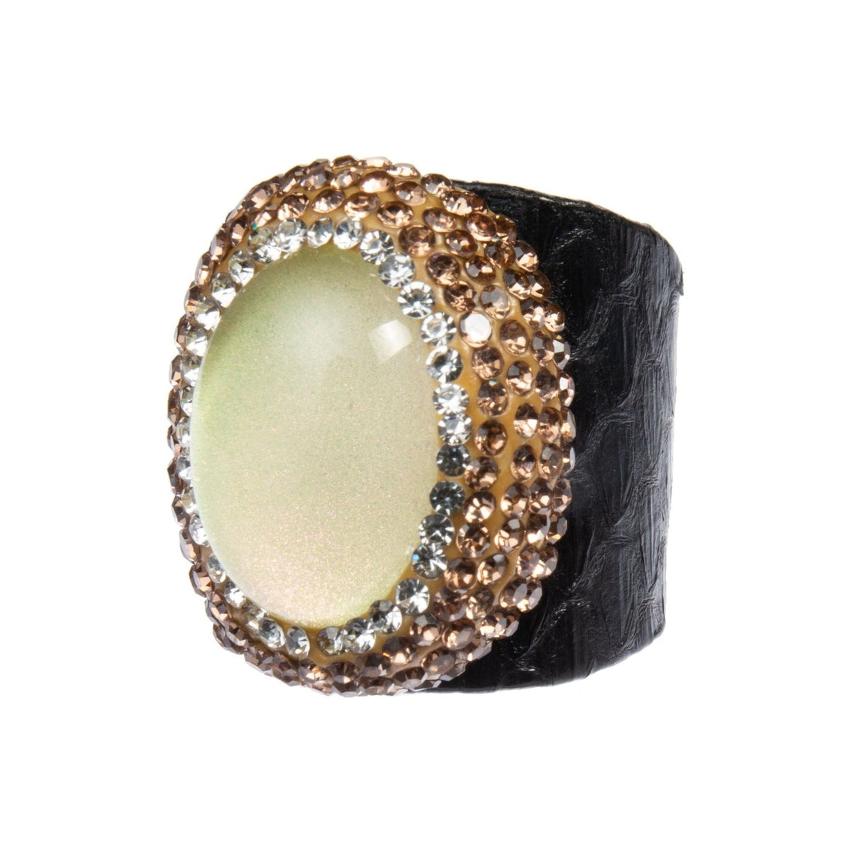 Glass Rhinestone Alloy Rings R2736
