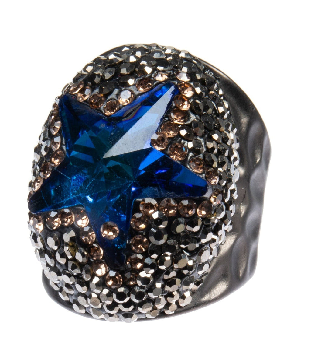 Glass Pavé Cocktail Ring R2737