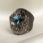 Glass Pavé Cocktail Ring R2737