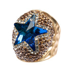 Glass Pavé Cocktail Ring R2737