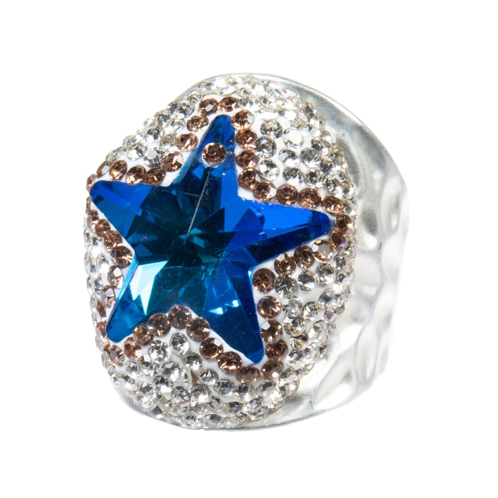 Glass Pavé Cocktail Ring R2737