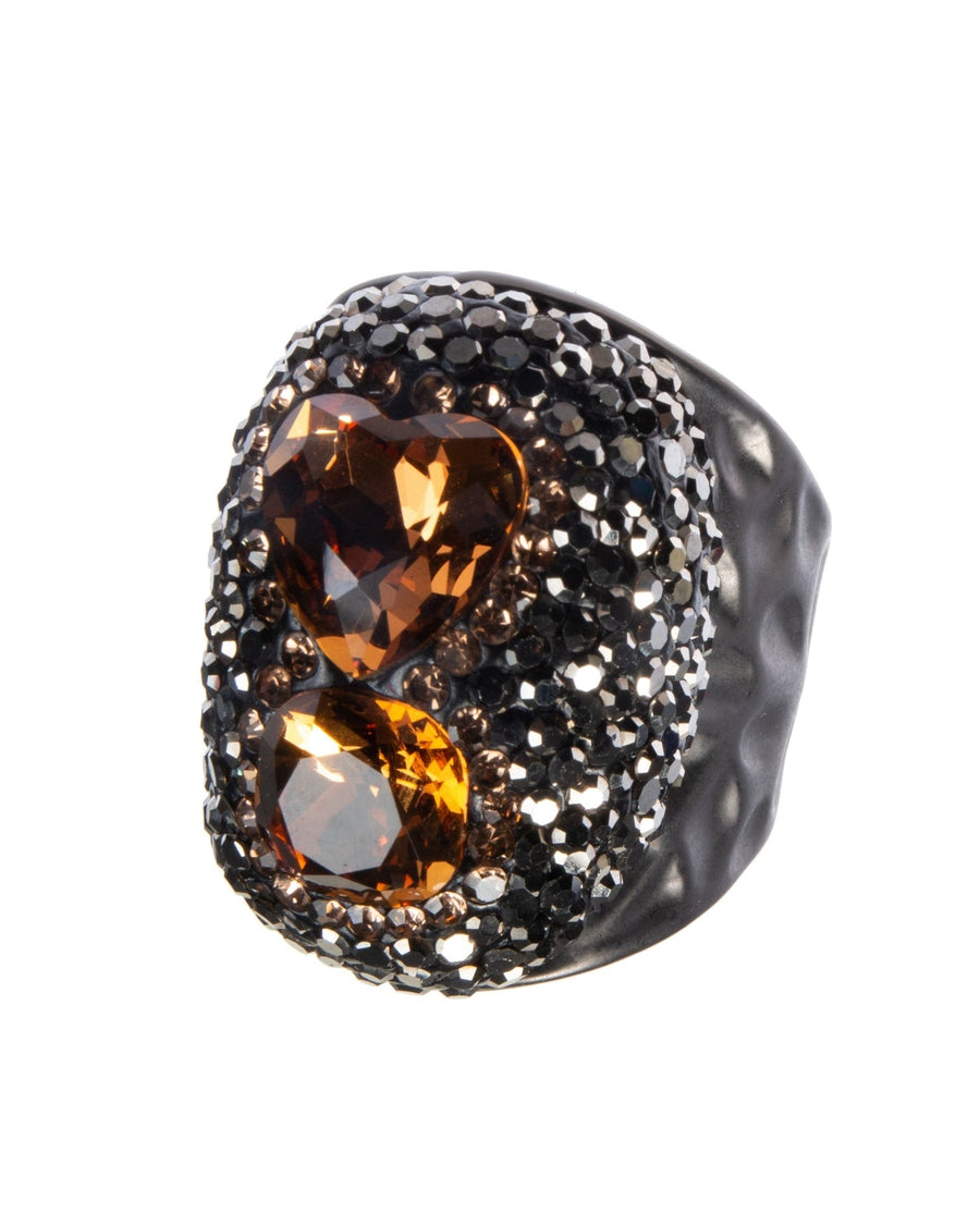 Glass Rhinestone Alloy Rings R2740