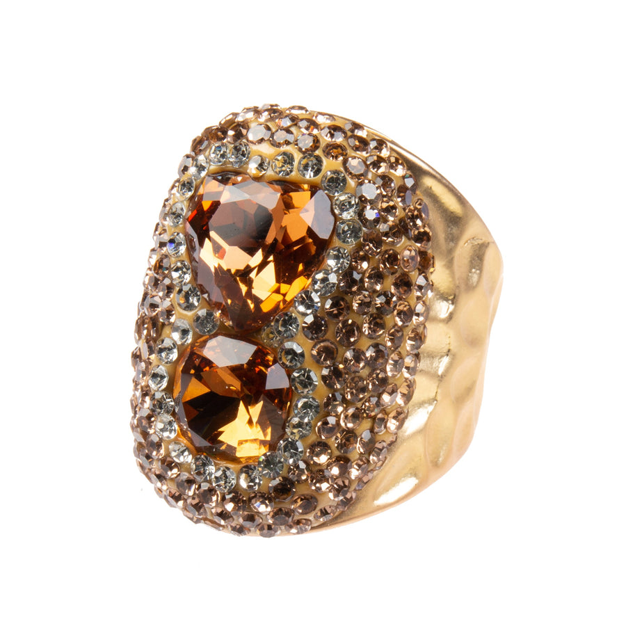 Glass Rhinestone Alloy Rings R2740