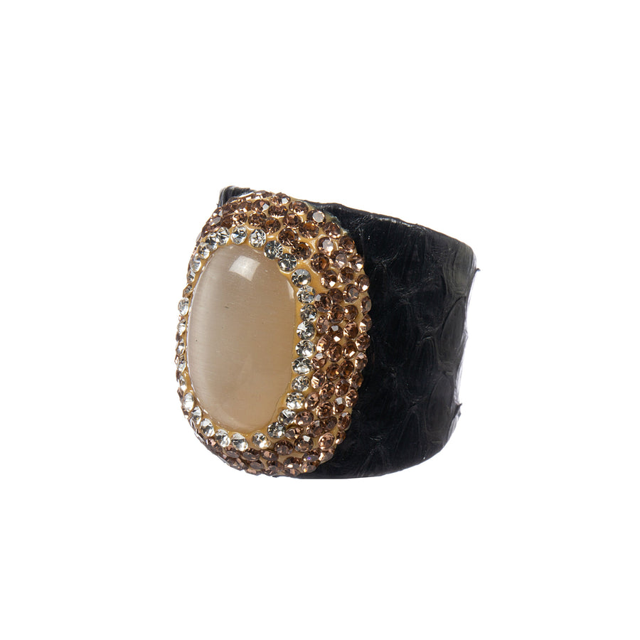 Cymophane Pavé Cocktail Ring R2797