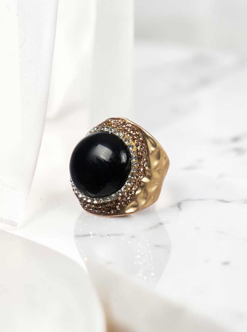 Onyx Pavé Cocktail Ring R2806