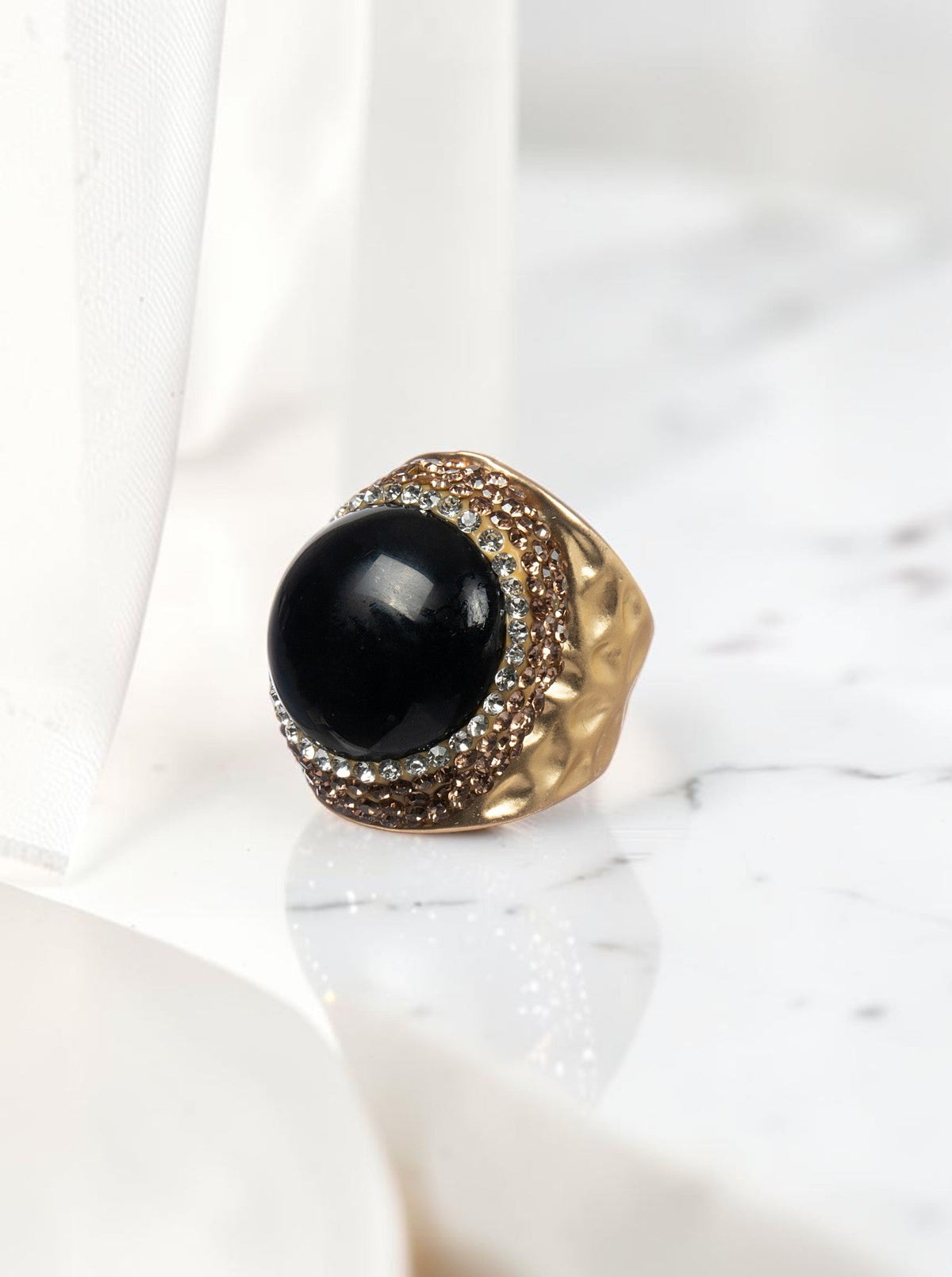Onyx Pavé Cocktail Ring R2806