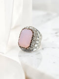 Rectangular Crystal Pavé Cocktail Ring R2814