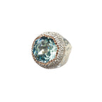 Round Crystal Pavé Cocktail Ring R2818