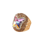 Crystal Butterfly Pavé Cocktail Ring R2824