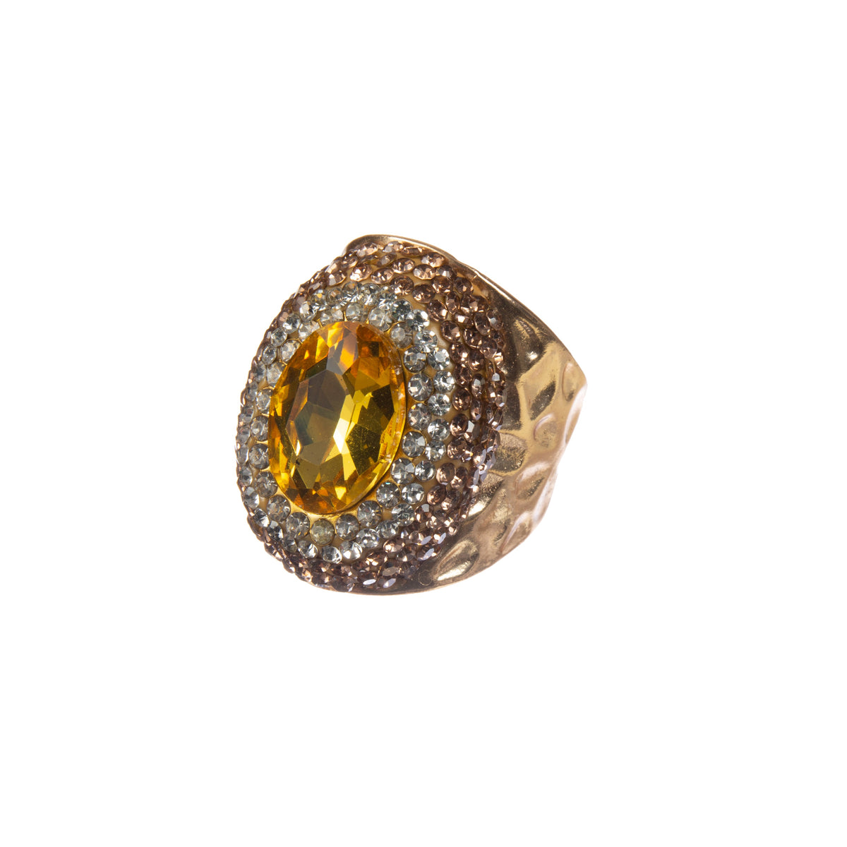 Crystal Pavé Cocktail Ring R2839 - view 2